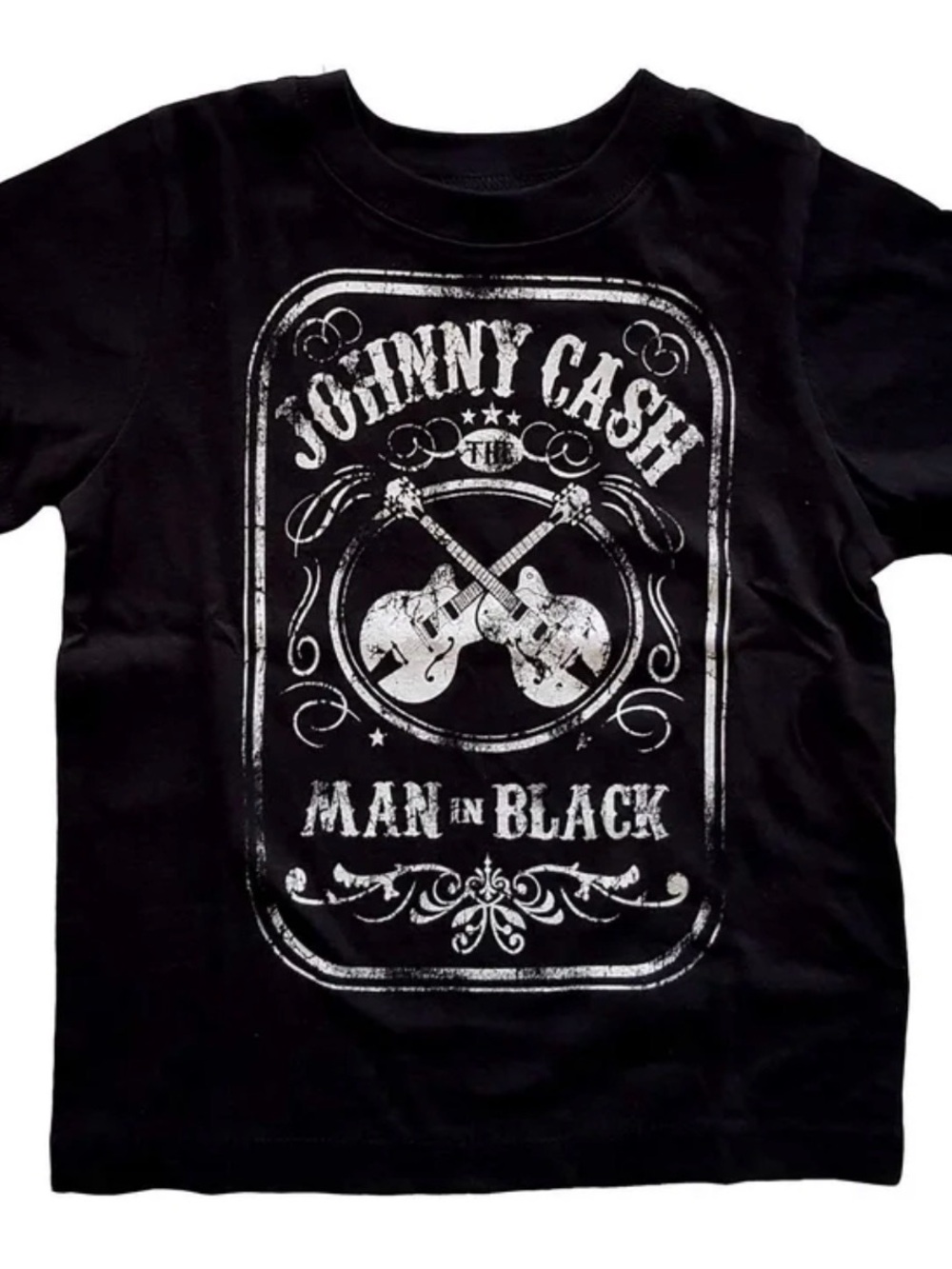 Johnny Cash 'Man in Black' Black Kids Graphic Tee